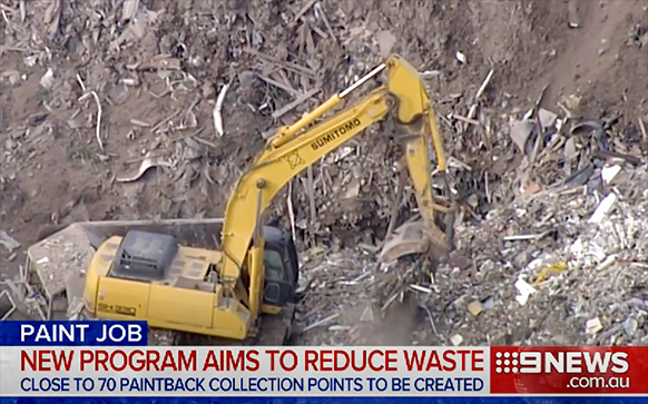 9 news footage screen grab with jcb