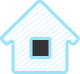 Icon of blue house