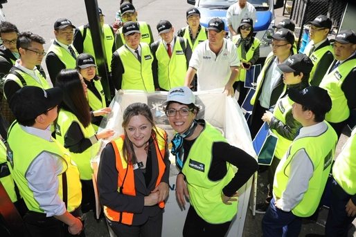 Paintback ceo with colleagues