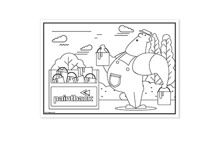 Pete the Trade Painter Colouring Sheet thumbnail